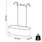 Tiger 2-Store Ράφι κρεμαστό για Βρύση Ντους 25 cm White 800377