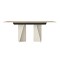 Τραπέζι Sevilla Megapap χρώμα sandstone - travertine 180x90x75εκ.