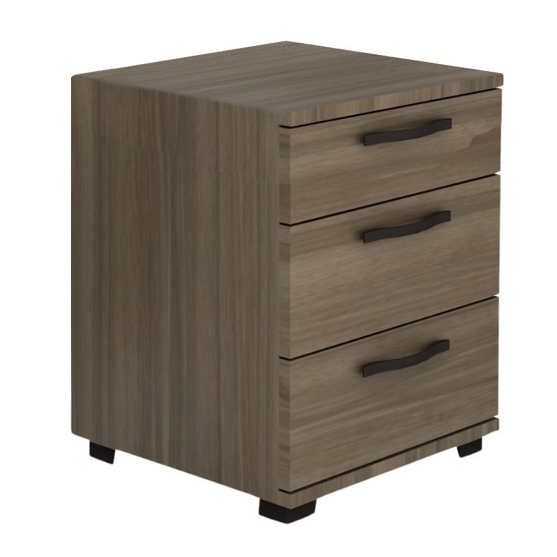 Κομοδίνο - συρταριέρα γραφείου Roco Megapap χρώμα καρυδί 40x39x57εκ.