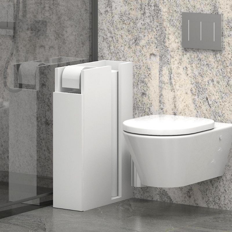 Ντουλάπι μπάνιου Paper Megapap χρώμα λευκό 17x42x66εκ.