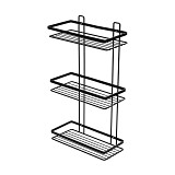 ESTIA ΕΤΑΖΕΡΑ ELEGANT ΜΕΤΑΛΛΙΚΗ ΙΣΙΑ 3 ΘΕΣΕΩΝ 46x25x12.5cm ΜΑΥΡΗ