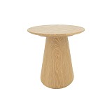 Τραπέζι σαλονιού Donda pakoworld mdf σε sonoma απόχρωση Φ60x40εκ