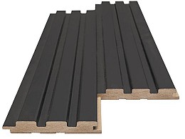 MDF PANEL ΜΕ 3D ΠΗΧΑΚΙΑ 507090 BEAT DL 16/119/2750mm BLACK LEAD NewPlan