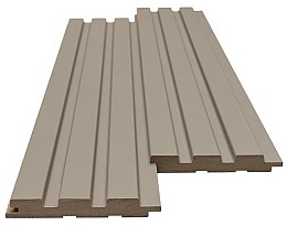 MDF PANEL ΜΕ 3D ΠΗΧΑΚΙΑ 506090 BEAT DL 16/119/2750mm SAND GREY NewPlan
