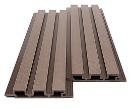 WPC PANEL ΜΕ 3D ΠΗΧΑΚΙΑ 25/176.5mm D.BROWN 8530 NewPlan