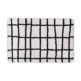 ESTIA ΤΑΠΕΤΟ ΜΠΑΝΙΟΥ CAGE 40x60cm 100% ΜΙΚΡΟΪΝΕΣ ΓΚΡΙ-ΜΑΥΡΟ