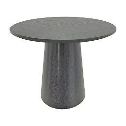 Tραπέζι Donda pakoworld mdf μαύρο Φ100x76εκ