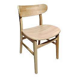 Καρέκλα Lumnia pakoworld rubberwood σε φυσική απόχρωση 46x50x76εκ