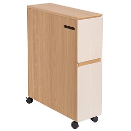 Έπιπλο μπάνιου ξύλινο με ρόδες  75χ60χ21 cm Eurocasa