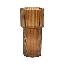 ΓΥΑΛΙΝΟ ΔΙΑΚΟΣΜΗΤΙΚΟ ΒΑΖΟ Fylliana FL29 AMBER 15x29εκ