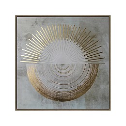 ΚΑΔΡΟ ΣΕ ΚΑΜΒΑ Fylliana "Circle" 232928 80x4x80εκ