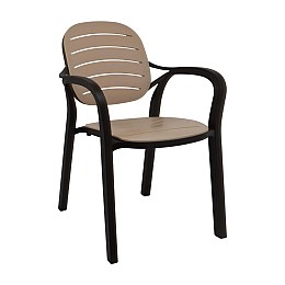 ΚΑΡΕΚΛΑ ΚΗΠΟΥ Fylliana Rusty ΚΑΦΕ-ΜΠΕΖ ΧΡΩΜΑ 57,5x58x84εκ