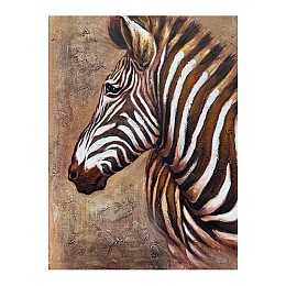 ΠΙΝΑΚΑΣ Fylliana "Zebra 174" ΣΕ ΚΑΜΒΑ ΜΕ ΞΥΛΙΝΟ ΠΛΑΙΣΙΟ 80*2.3*60 sls