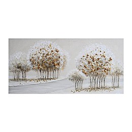 ΠΙΝΑΚΑΣ ΣΕ ΚΑΜΒΑ Fylliana FL0841 ΜΠΕΖ 120x3x60εκ