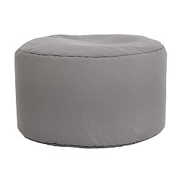 ΣΤΡΟΓΓΥΛΟ ΠΟΥΦ-ΣΚΑΜΠΟ Fylliana Cube ΓΚΡΙ ΧΡΩΜΑ 60x40εκ