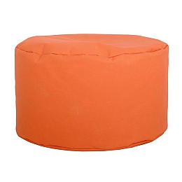 ΣΤΡΟΓΓΥΛΟ ΠΟΥΦ-ΣΚΑΜΠΟ Fylliana Cube ΠΟΡΤΟΚΑΛΙ ΧΡΩΜΑ 60x40εκ