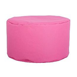 ΣΤΡΟΓΓΥΛΟ ΠΟΥΦ-ΣΚΑΜΠΟ Fylliana Cube ΡΟΖ ΧΡΩΜΑ 60x40εκ
