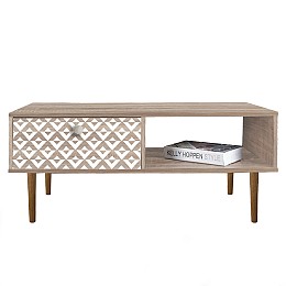 ΤΡΑΠΕΖΑΚΙ ΣΑΛΟΝΙΟΥ Fylliana "Home" SONOMA 100x50x42.5εκ