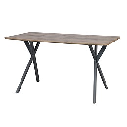 ΤΡΑΠΕΖΙ ΤΡΑΠΕΖΑΡΙΑΣ Fylliana T-1095 MDF ΜΕ ΕΠΕΝΔΥΣΗ PAPER WOOD 140x80x76εκ