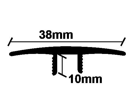 ΠΡΟΦΙΛ LAMINATE ΙΣΟΠΕΔΟ ΧΡΥΣΟ   38Χ2750mm NewPlan