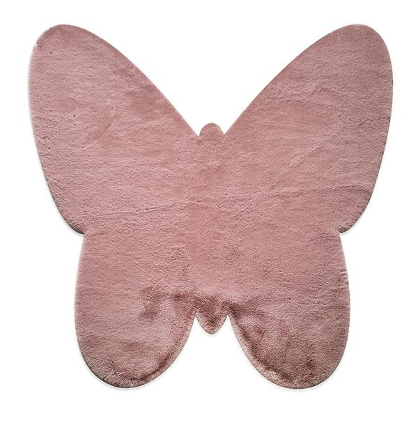 ΧΑΛΙ PUFFY JM7 DARK PINK BUTTERFLY ANTISLIP - 120X120B  NewPlan