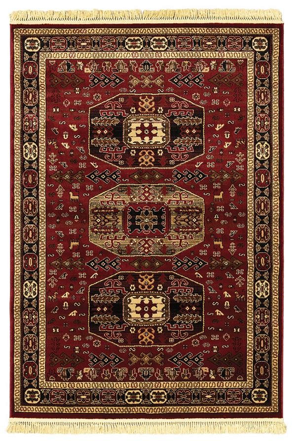 ΧΑΛΙ PERSIA 6057 BURGUNDY ΜΕ ΚΡΟΣΣΙ - SET067(2x140,1x200)  NewPlan