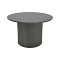 Τραπέζι σαλονιού Dovel pakoworld mdf σε μαύρη απόχρωση Φ70x40εκ