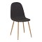 Τραπεζαρία Manka I-Bella pakoworld σετ 3τεμ σε sonoma truffle απόχρωση 80x80x77εκ