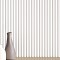 MDF PANEL ΜΕ 3D ΠΗΧΑΚΙΑ 802040 WAVE ST 16/119/2750mm WHITE NewPlan