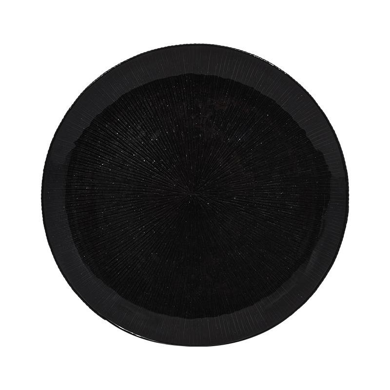 ΓΥΑΛΙΝΗ ΠΙΑΤΕΛΑ Fylliana ΜΑΥΡΟ ΧΡΩΜΑ 26εκ