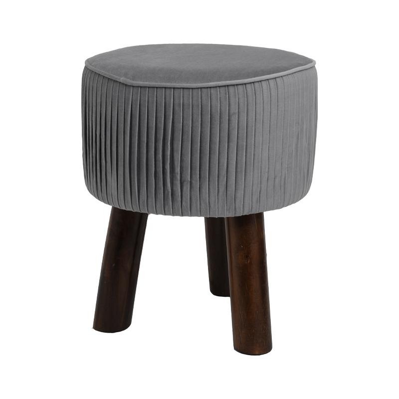 ΔΙΑΚΟΣΜΗΤΙΚΟ ΥΦΑΣΜΑΤΙΝΟ ΣΚΑΜΠΟ Fylliana SV4/3RA ΓΚΡΙ 28*28*34εκ sls