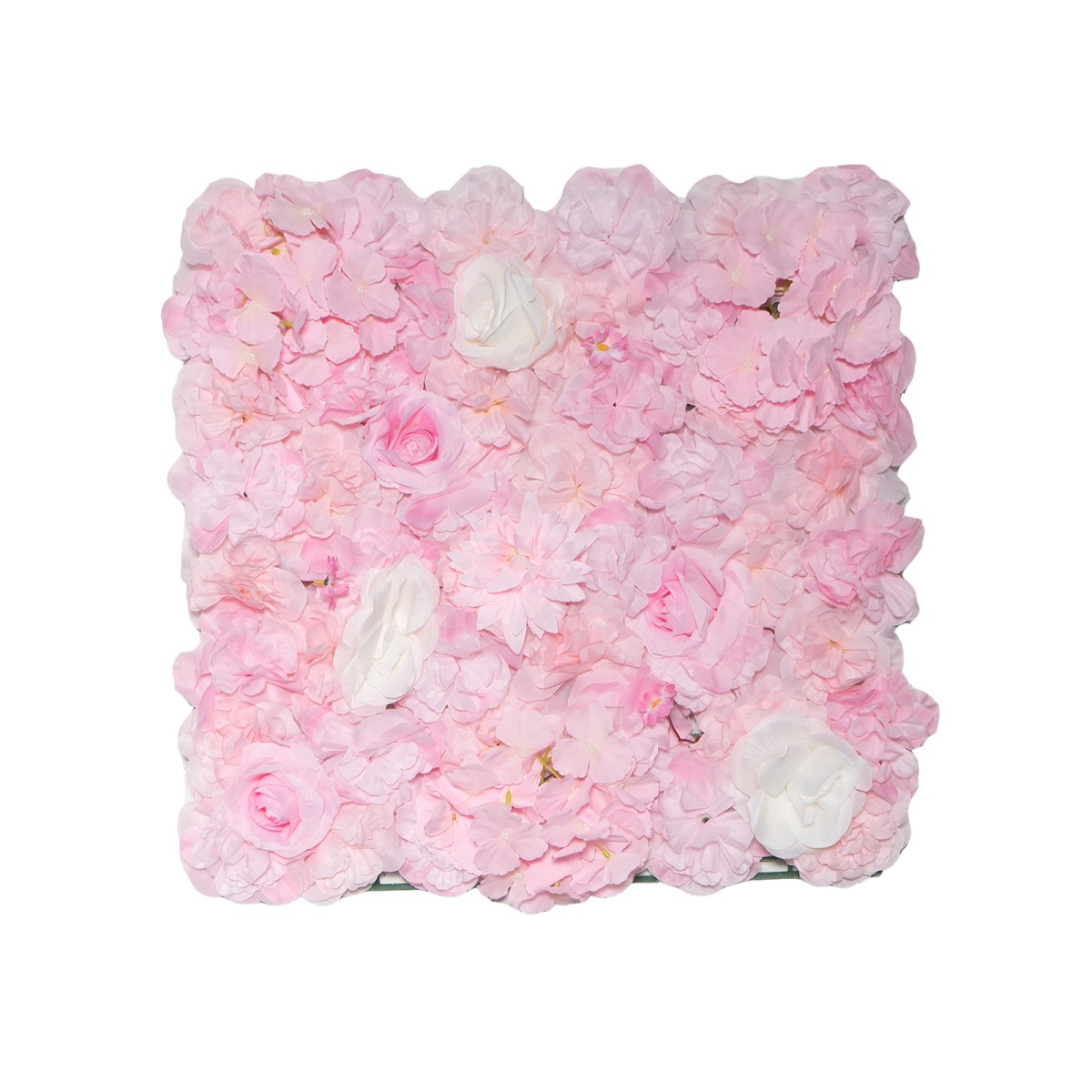 Supergreens Τεχνητή Φυλλωσιά Τριαντάφυλλο με Ορτανσία Ροζ  50x50 εκ.