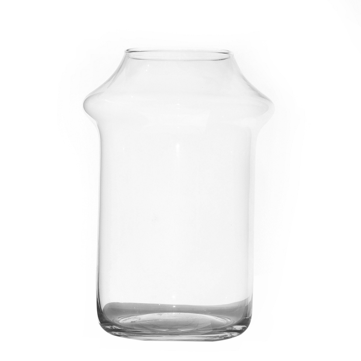 Supergreens Βάζο Γυάλινο Διάφανο 17,5x17,5x25 εκ.