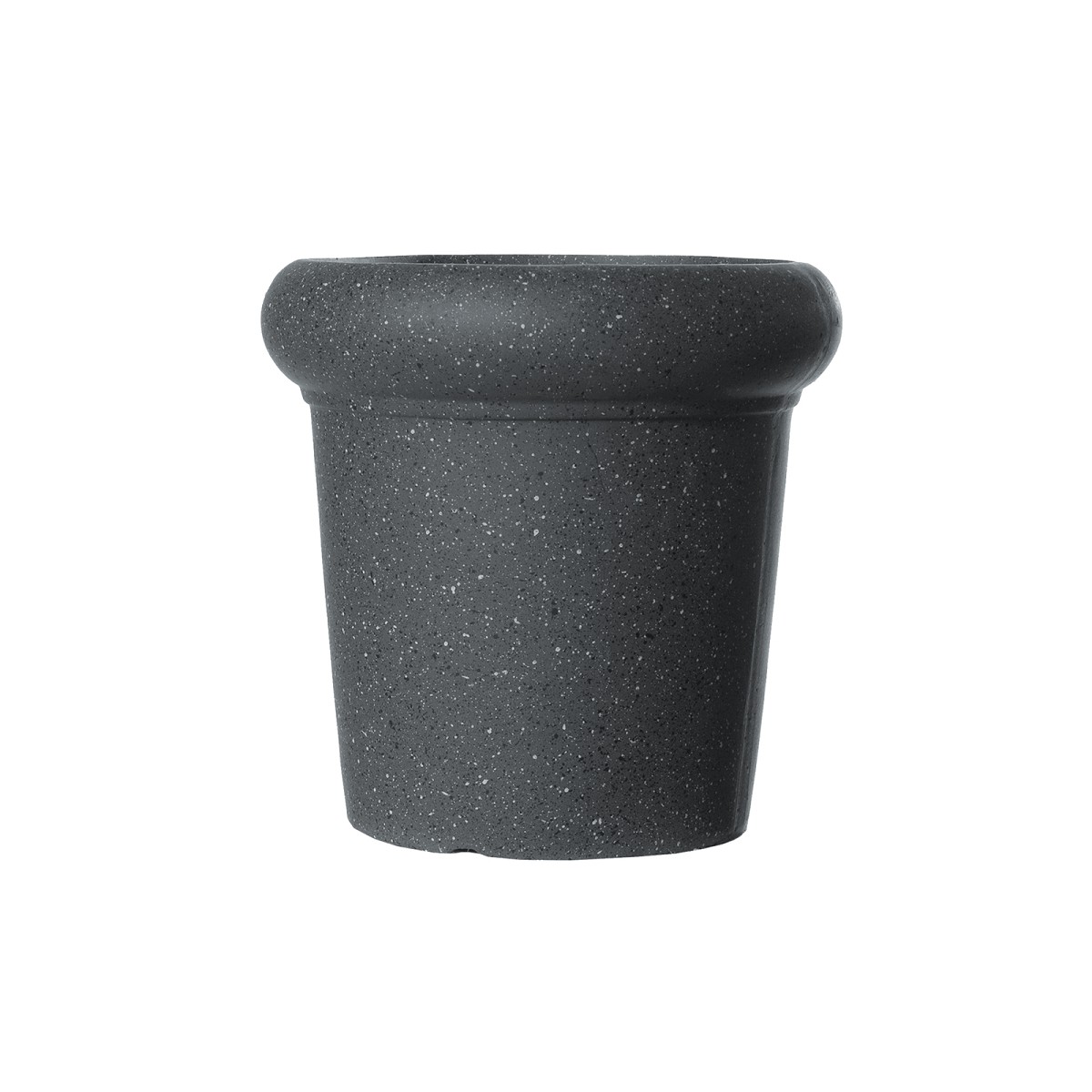 Supergreens Γλάστρα Πήλινη με Γείσο \"Spot\" Γκρι S 28x28x27 εκ.