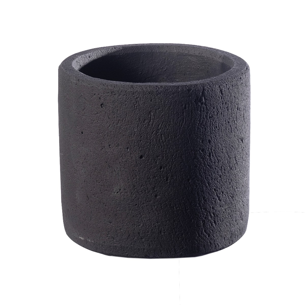 Supergreens Γλάστρα Τσιμεντένια Κύλινδρος \"Fysi\" Μαύρη 50x50x48 cm