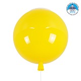 GLOBOSTAR® BALLOON 00651 Παιδικό Φωτιστικό Οροφής με Ντουί 1 x E27 AC 220-240V IP20 - Κίτρινο - Μ30 x Π30 x Υ33cm