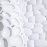 Αντιολισθητικό ταπέτο 3D STONES Λευκό