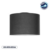 GLOBOSTAR® CILIO 203-0153 Μοντέρνο Φωτιστικό Οροφής με Ντουί 1 x E27 AC 220-240V IP20 - Γκρι - Μ30 x Π30 x Υ22cm