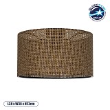 GLOBOSTAR® CILIO 203-0156 Μοντέρνο Φωτιστικό Οροφής με Ντουί 1 x E27 AC 220-240V IP20 - Καφέ - Μ38 x Π38 x Υ23cm