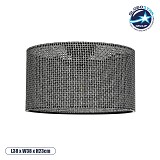 GLOBOSTAR® CILIO 203-0157 Μοντέρνο Φωτιστικό Οροφής με Ντουί 1 x E27 AC 220-240V IP20 - Μαύρο - Μ38 x Π38 x Υ23cm