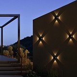 kelvo® ARKOS KLV-101-0107 Φωτιστικό Τοίχου / Απλίκα LED 8W 840lm 15° AC 220-240V Αδιάβροχο IP65 Θερμό Λευκό 2700K - CREE SMD Chip & TÜV SÜD Driver - Μαύρο Ματ - Μ13 x Π5.5 x Υ13cm - 5 Χρόνια Εγγύηση