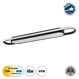 GLOBOSTAR® IGOR 61218 Μοντέρνο Φωτιστικό Οροφής LED 48W 5760lm 210° AC 220-240V IP20 Ρυθμιζόμενο Λευκό CCT με On/Off 2700K/4500K/6000K - Lumileds SMD Chip - Μαύρο Ματ - Μ81 x Π13 x Υ4.5cm - 3 Χρόνια Εγγύηση