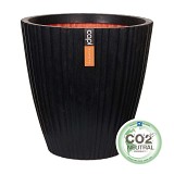 Supergreens Γλάστρα PVC Mαύρη CE 55x55x54 εκ.