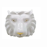 Supergreens Κασπώ Κεραμικό Λιοντάρι Λευκό 21,5x18,5x13,5 εκ.