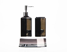 Σετ μπάνιου πορσελάνη ντισπένσερ με αμετάβλητη αντλία -θηκη οδ/ρτσας -σαπουνοθήκη (5227-5228-5229) Eurocasa