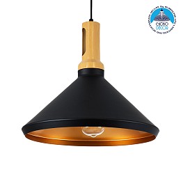 GLOBOSTAR® CALYPSO 01334-A Μοντέρνο Κρεμαστό Φωτιστικό Οροφής με Ντουί 1 x E27 AC 220-240V IP20 - Πολύχρωμο - Μ36 x Π36 x Υ30cm