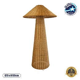 GLOBOSTAR® PERU 02235 Boho Επιδαπέδιο Φωτιστικό με Ντουί 1 x E27 AC 220-240V IP20 - Μπεζ - Μ73 x Π73 x Υ135cm