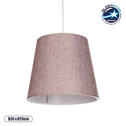 GLOBOSTAR® CONEY 203-0072 Μοντέρνο Κρεμαστό Φωτιστικό Οροφής με Ντουί 1 x E27 AC 220-240V IP20 - Ροζ - Μ26 x Π26 x Υ25cm