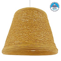 GLOBOSTAR® PLAYROOM 01332 Vintage Κρεμαστό Φωτιστικό Οροφής με Ντουί 1 x E27 AC 220-240V IP20 - Μπεζ - Μ32 x Π32 x Υ27cm