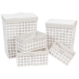 Σετ 5 τεμάχια καλάθια απλύτων Eurocasa